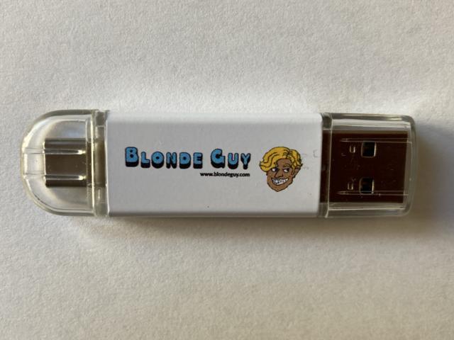 Blonde Guy USB thumb drive